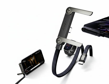 Câble Infinity - Charge Rapide & Support Invisible (2-en-1)