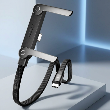 Câble Infinity - Charge Rapide & Support Invisible (2-en-1)